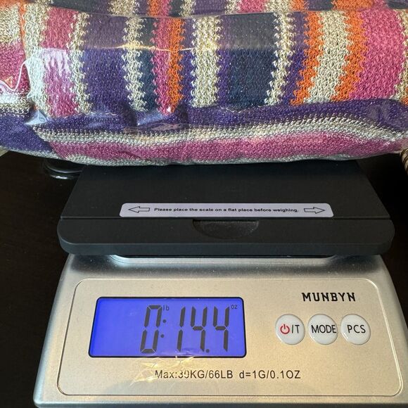 Trina Turk Wide-leg Eden Pants Size Small Orange Multi Metallic Knit Summer Chic - Picture 12 of 12